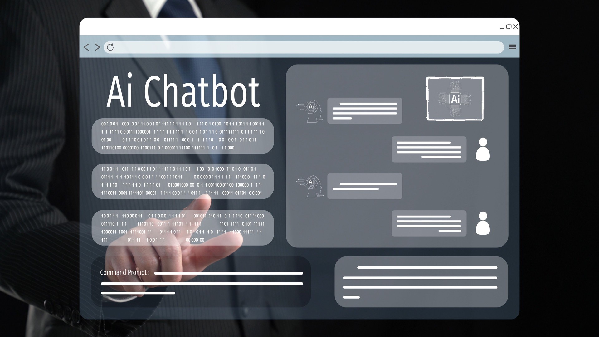Human interact with AI artificial intelligence virtual assistant FaaS